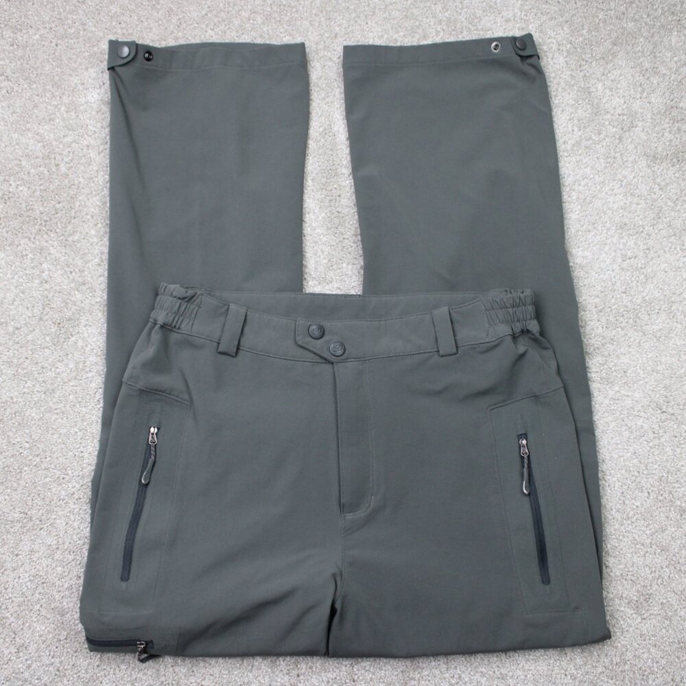 Cloudveil Pants Mens Large Gray Cargo Zip Pocket Poly Zip Ankles‎ Hiking (36x34)